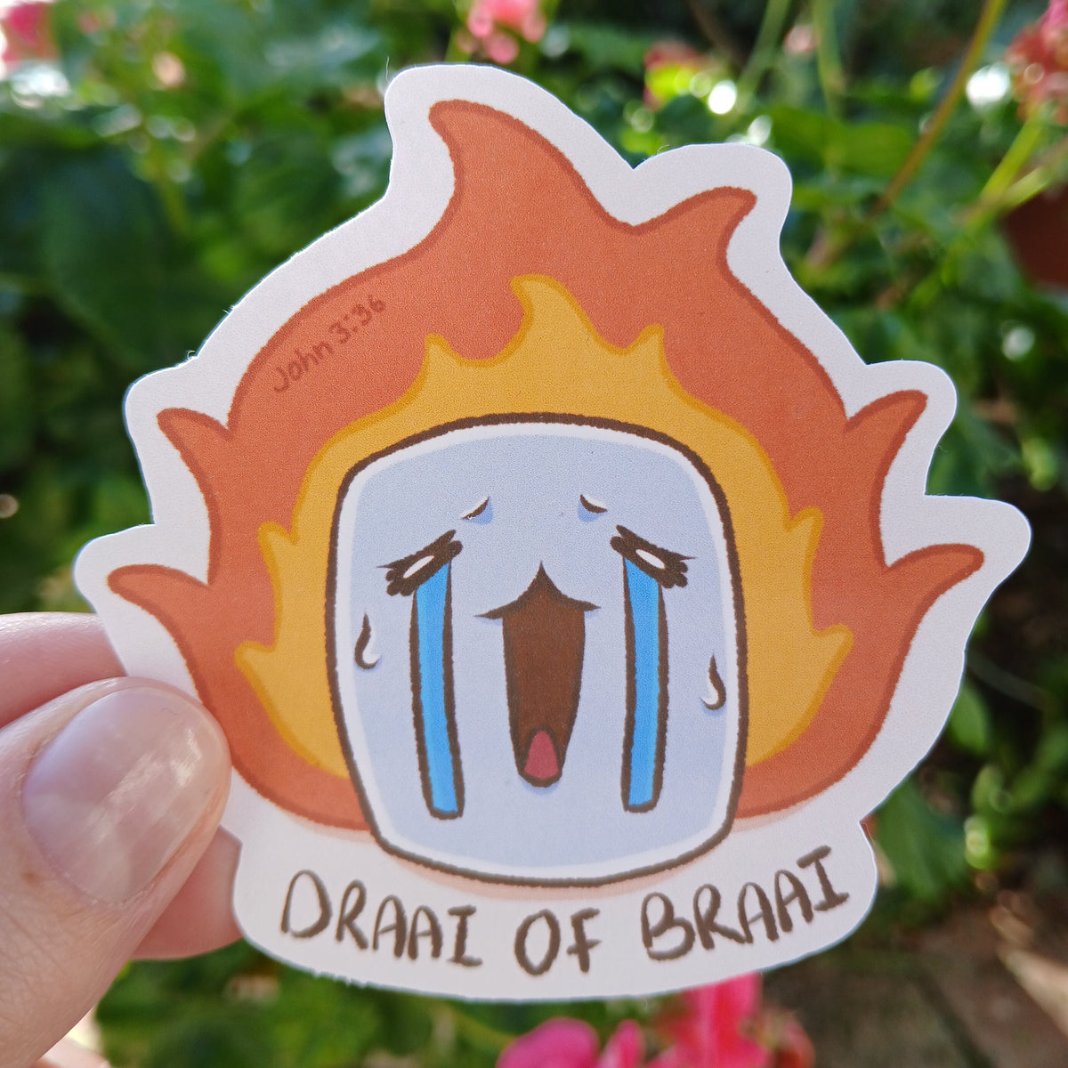Draai Of Braai Sticker