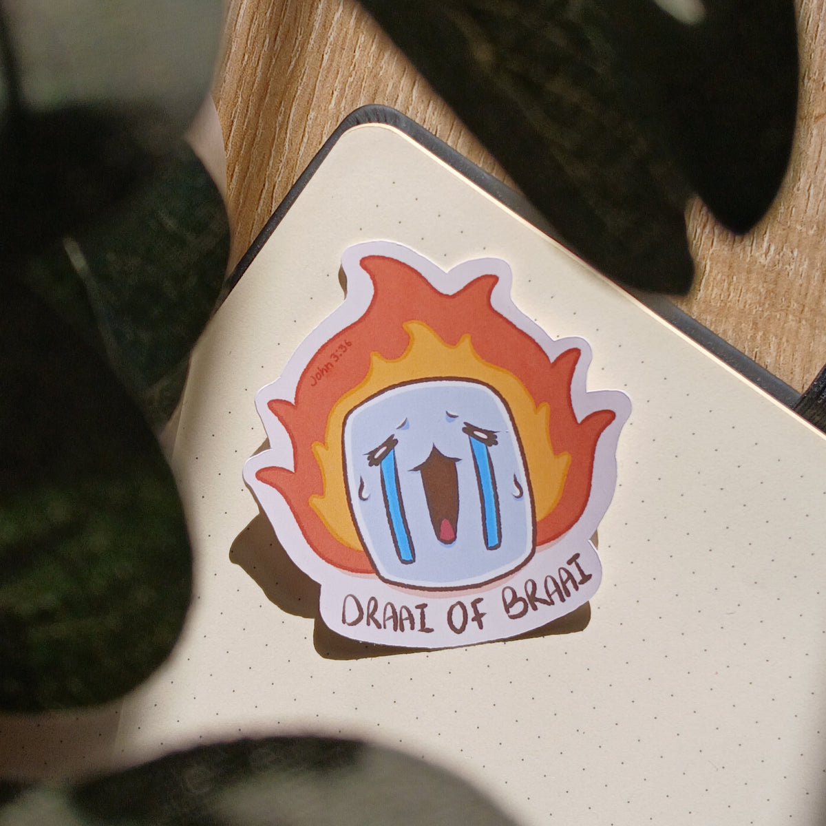 Draai Of Braai Sticker